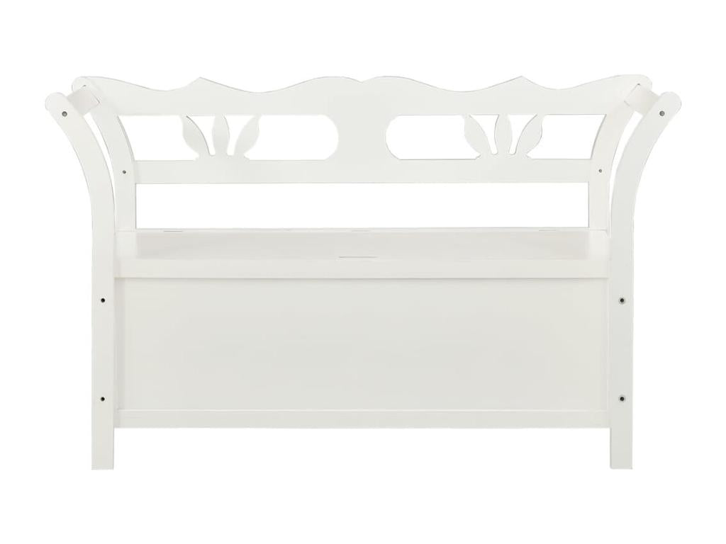 Banc blanc - Bois de sapin, 107 x 45 x 75,5 cm