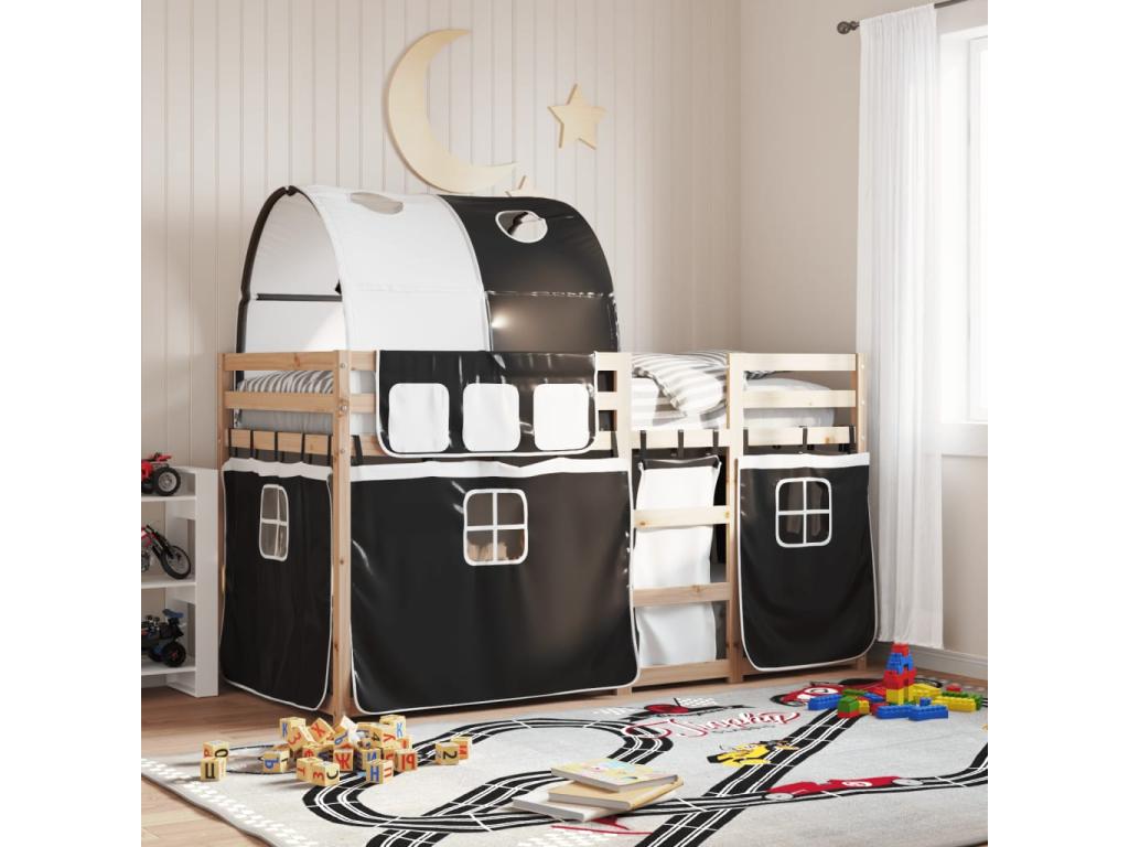 Lit noir - 90 x 200 cm