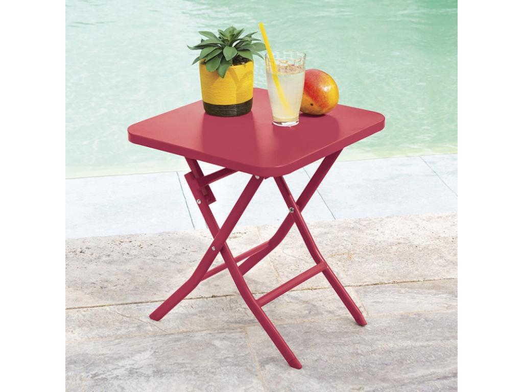 Table d'appoint fuchsia - 40 x 40