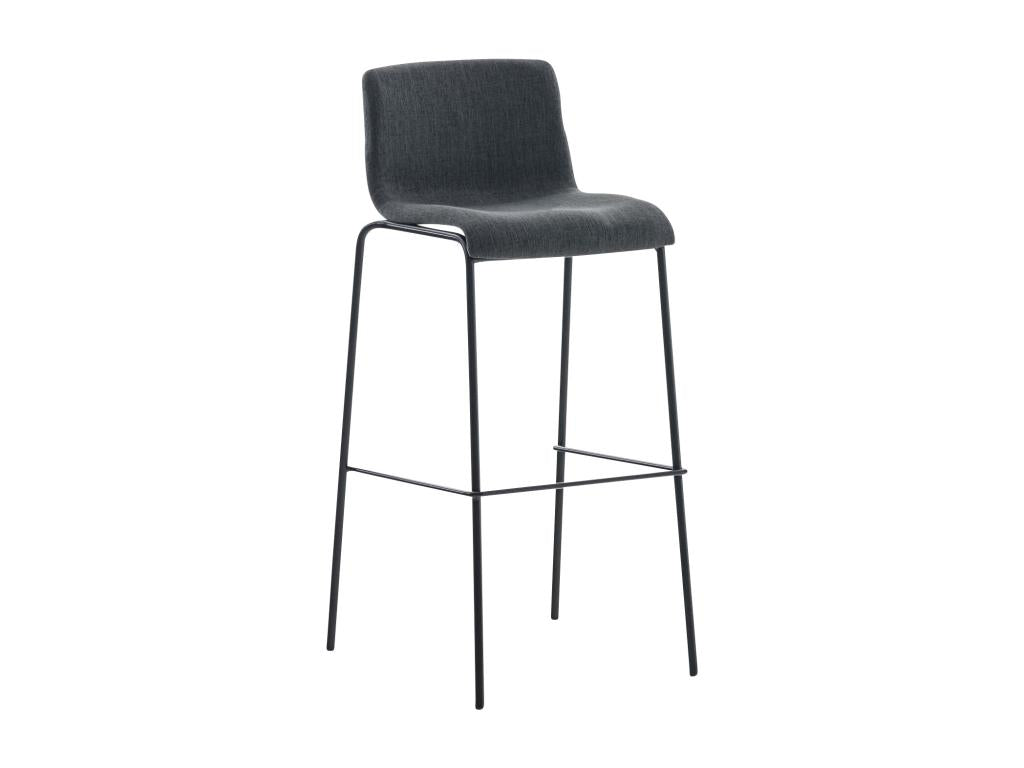 Tabouret de bar gris - Métal, 43 x 48 x 100 cm