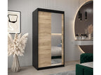 Armoire à portes coulissantes Argente Beige Noir - 200 x 100 x 62