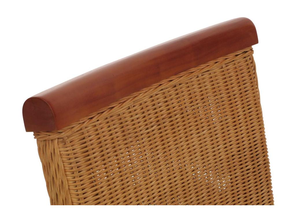 Ensemble de 6 chaises de salle à manger - Marron, avec coussins