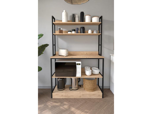 Étagère beige en métal