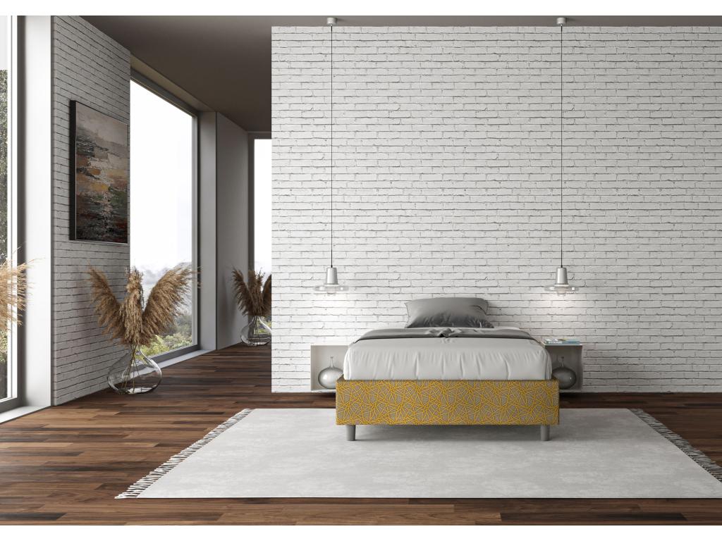 Cadre de lit jaune - 120 x 190