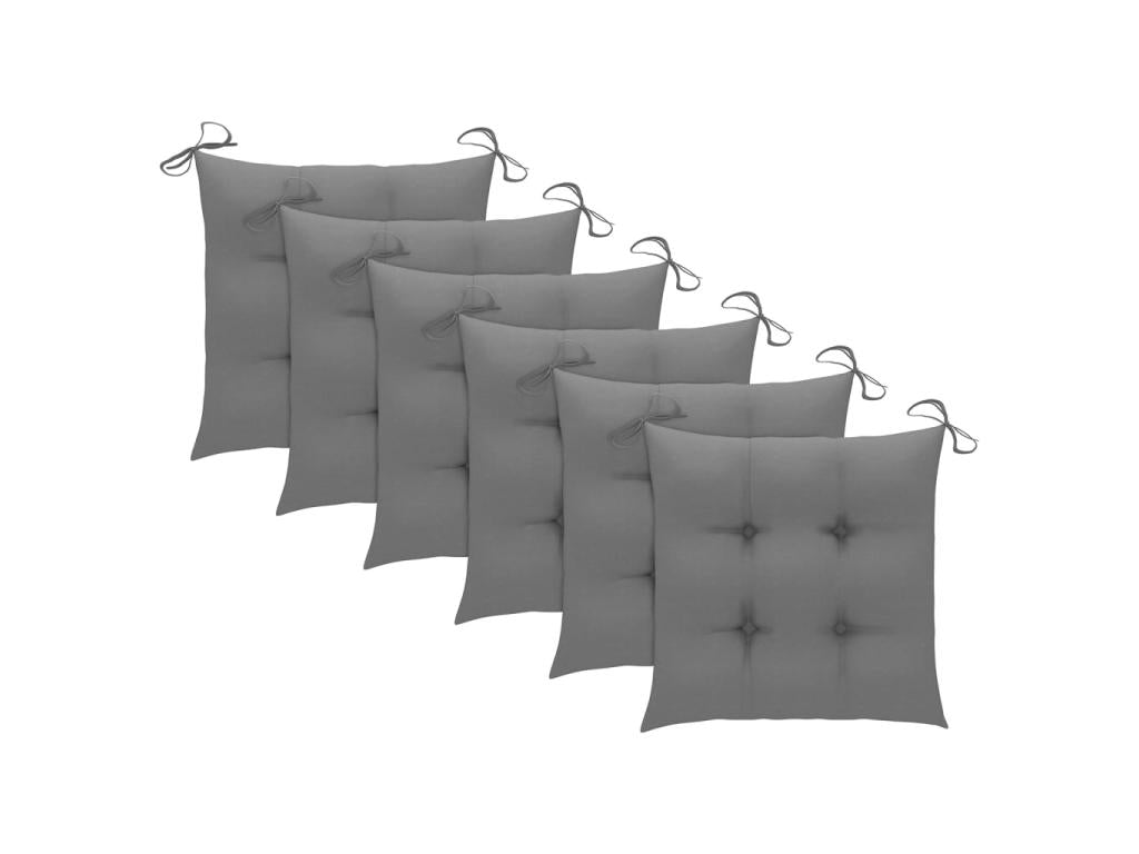 Ensemble de 6 chaises - Lumière naturelle, avec coussins