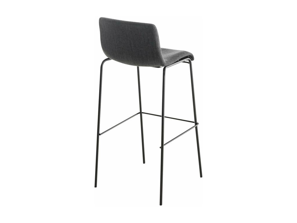 Tabouret de bar gris - Métal, 43 x 48 x 100 cm
