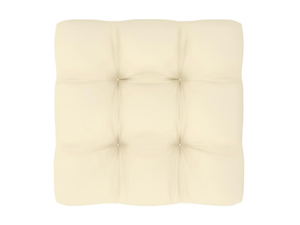 Ensemble de patio extérieur (10 pièces) - Lumière naturelle, bois de pin, avec coussins