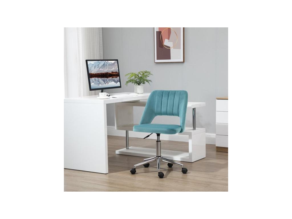 Chaise de bureau bleue