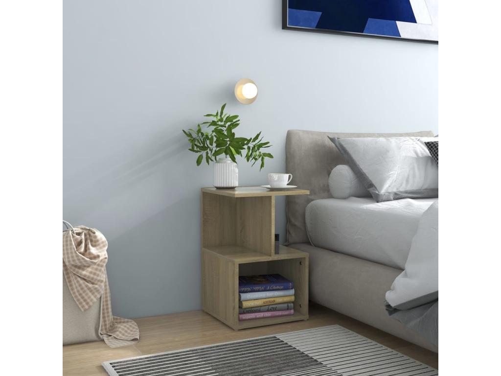 Table de chevet à lumière naturelle