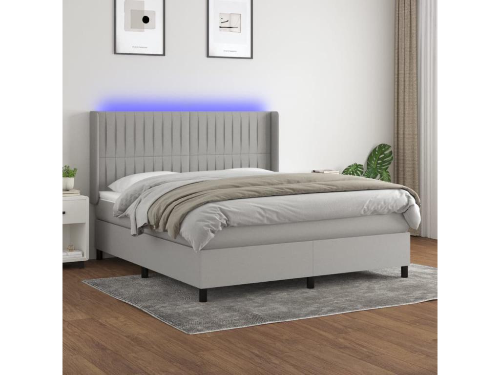 Matelas gris clair - LED, 160 x 200 cm
