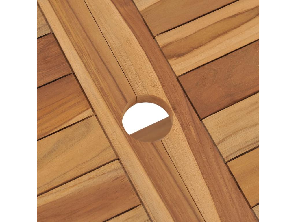 Ensemble de patio extérieur (7 pièces) - Marron