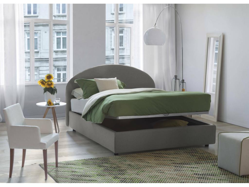 Lit gris - 120 x 190 cm