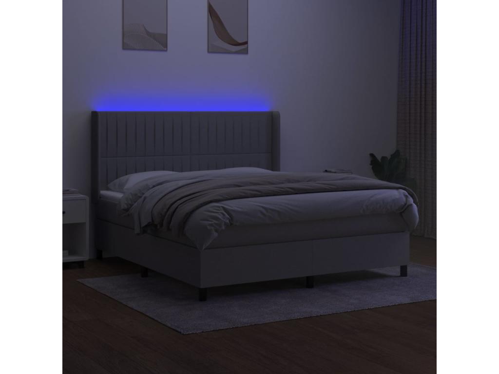 Matelas gris clair - LED, 160 x 200 cm