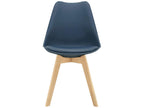Ensemble de 4 chaises de salle à manger - Bleues