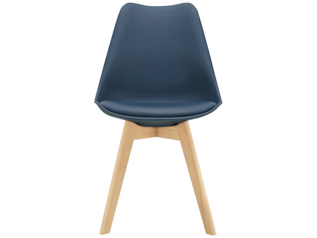 Ensemble de 4 chaises de salle à manger - Bleues