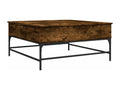 Table basse marron - Métal, 95 x 95 x 45 cm