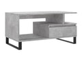 Table basse grise - 90 x 49 x 45 cm