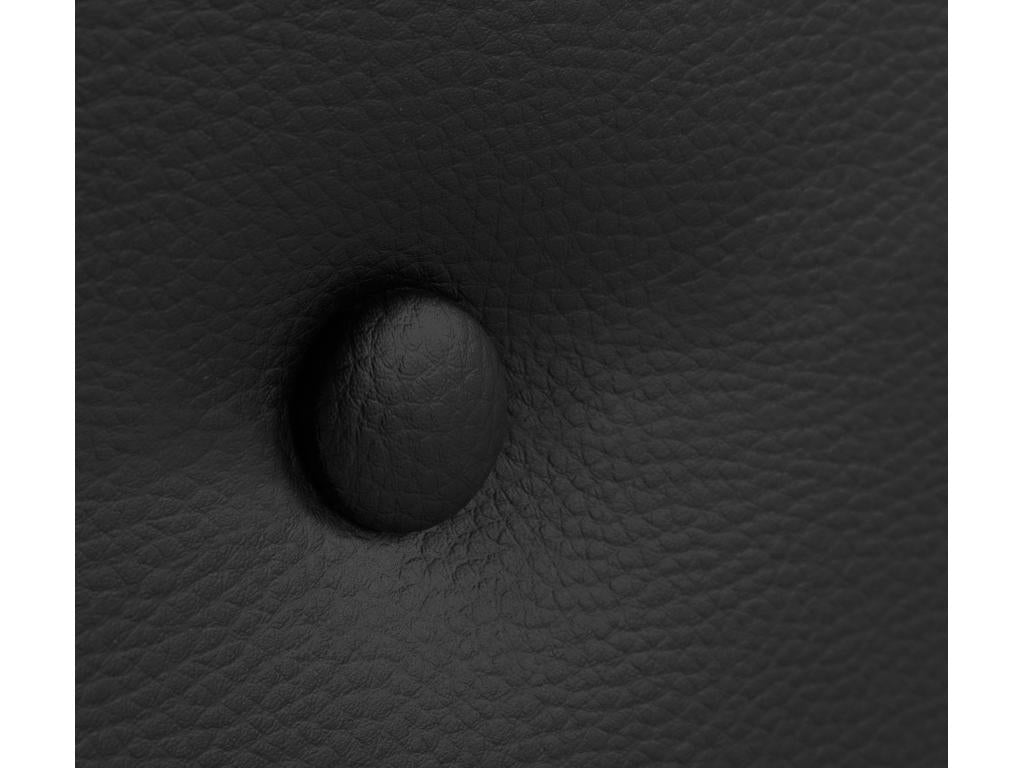 Tête de lit noire - Simili cuir, 160 x 50 cm