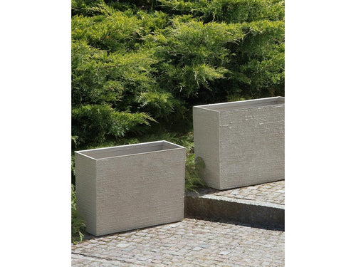 Pot de fleurs beige - 25 x 60 x 45 cm