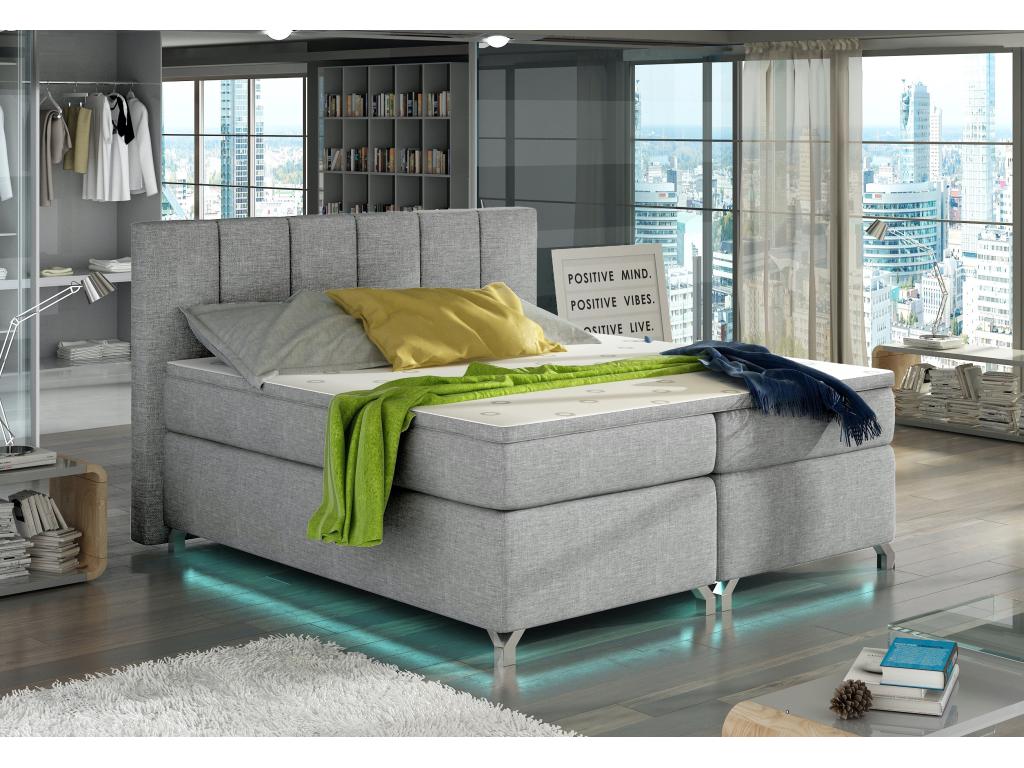 Lit gris - 140 x 200