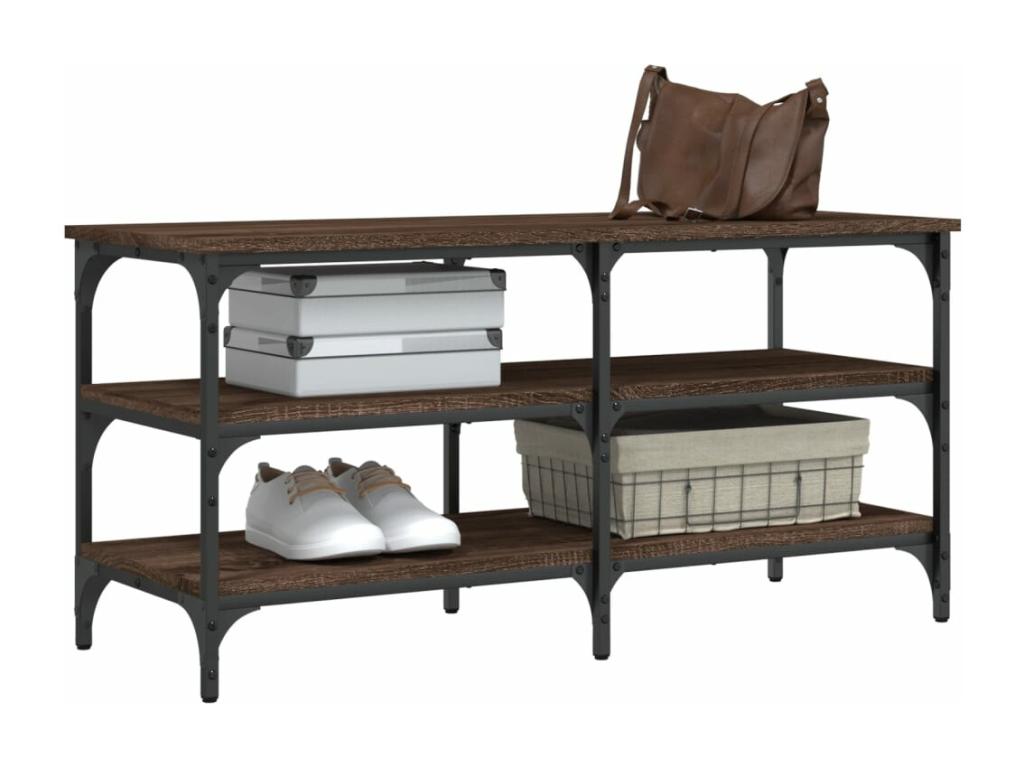 Banc marron - 100 x 38,5 x 49 cm