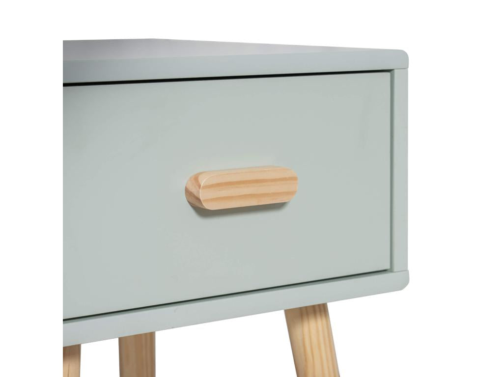 Table de chevet verte - 44 x 35 x 35