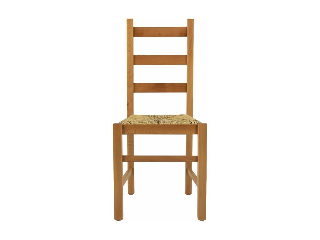 Ensemble de 2 chaises - Naturel foncé