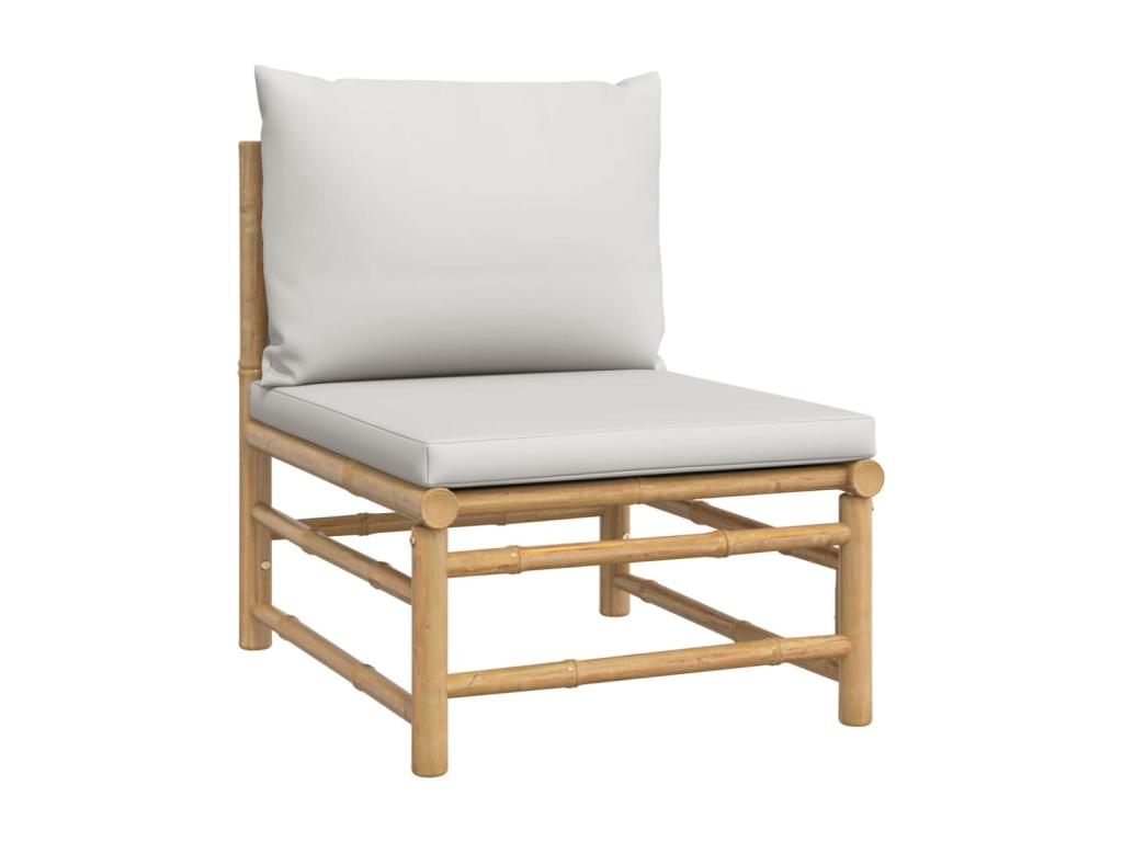 Ensemble de patio extérieur (6 pièces) - Marron, avec coussins