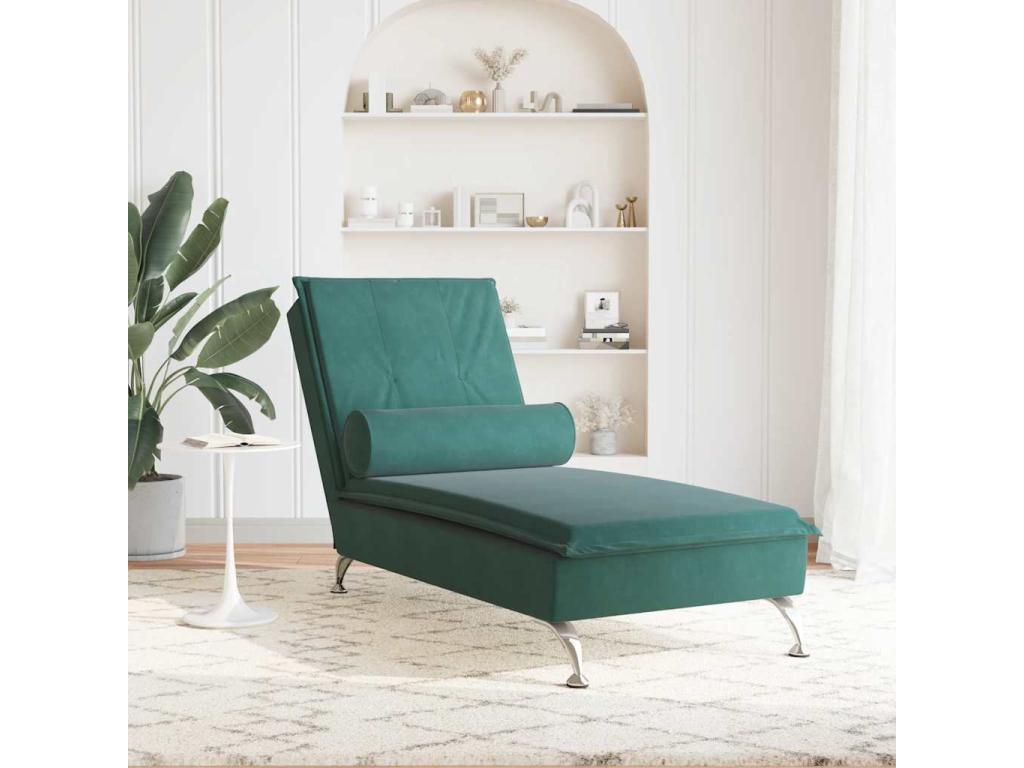 Fauteuil vert - Revêtement en velours