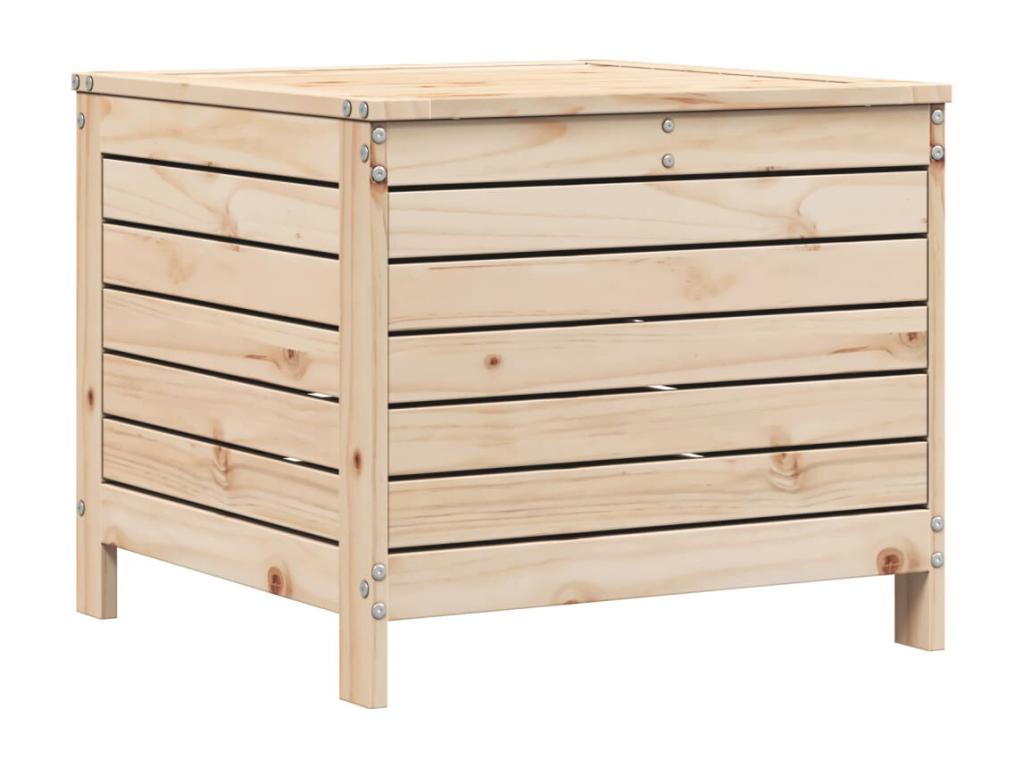 Ensemble de patio extérieur (7 pièces) - Bois de pin brun