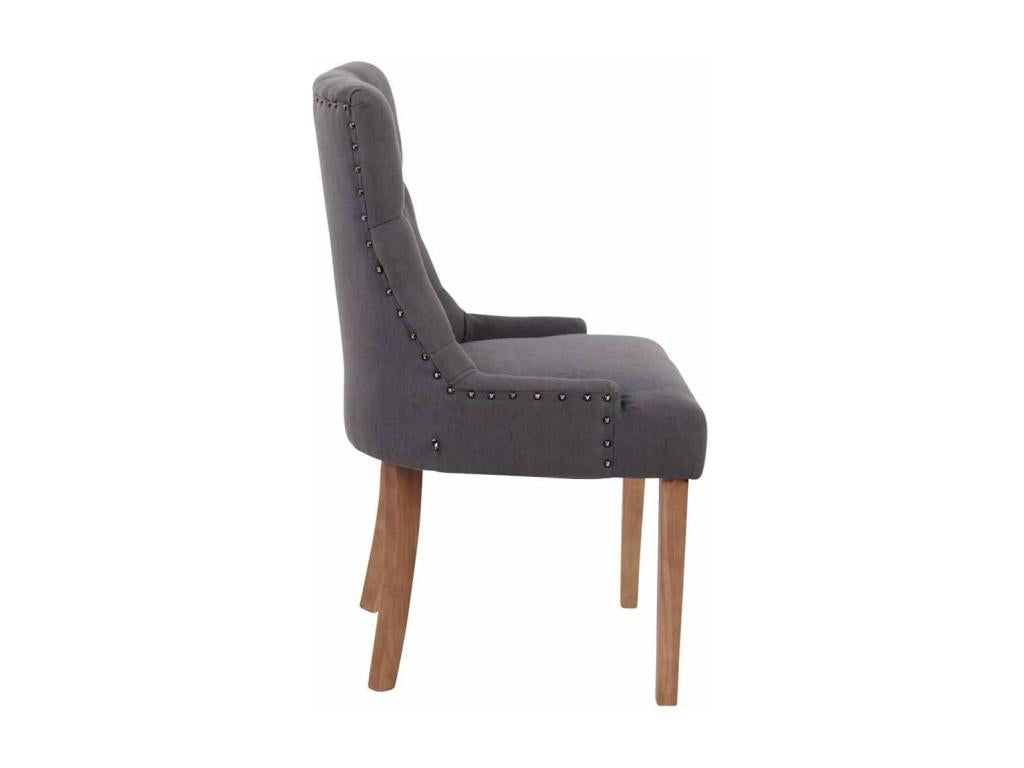 Ensemble de 2 chaises de salle à manger - Gris