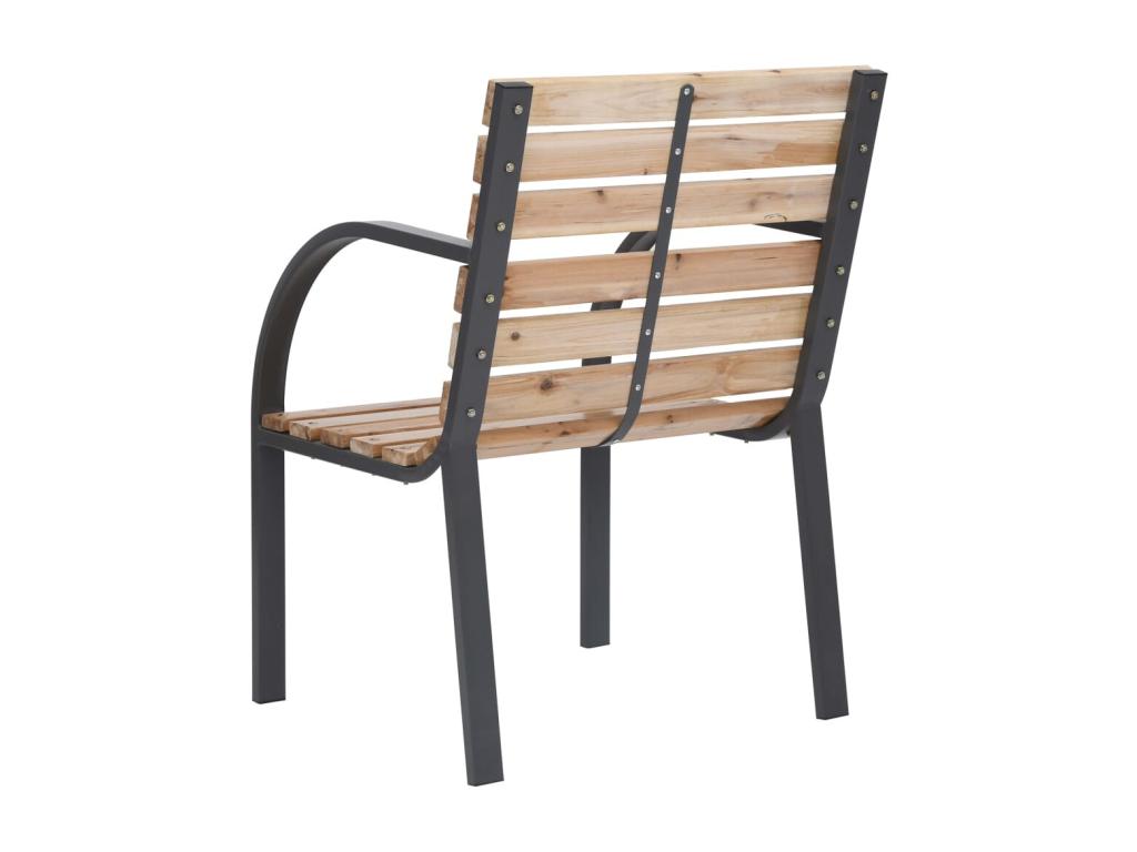 Ensemble de 2 chaises - Marron, bois de sapin