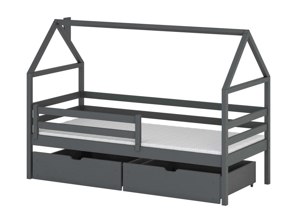 Lit gris clair - 90 x 190 cm