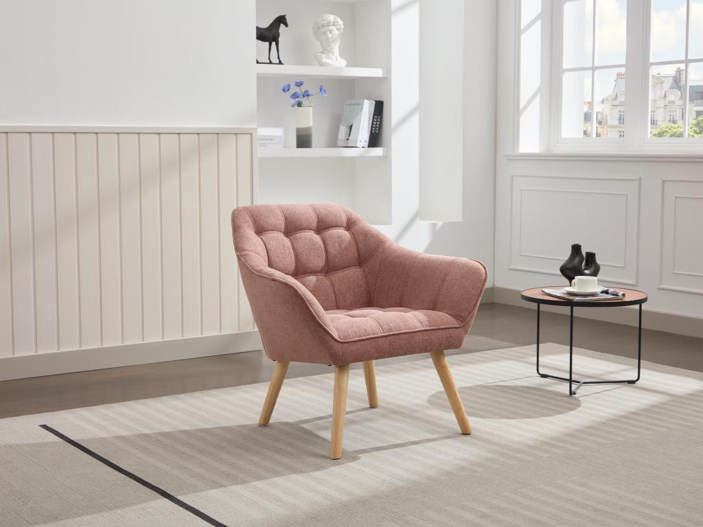 Fauteuil rose
