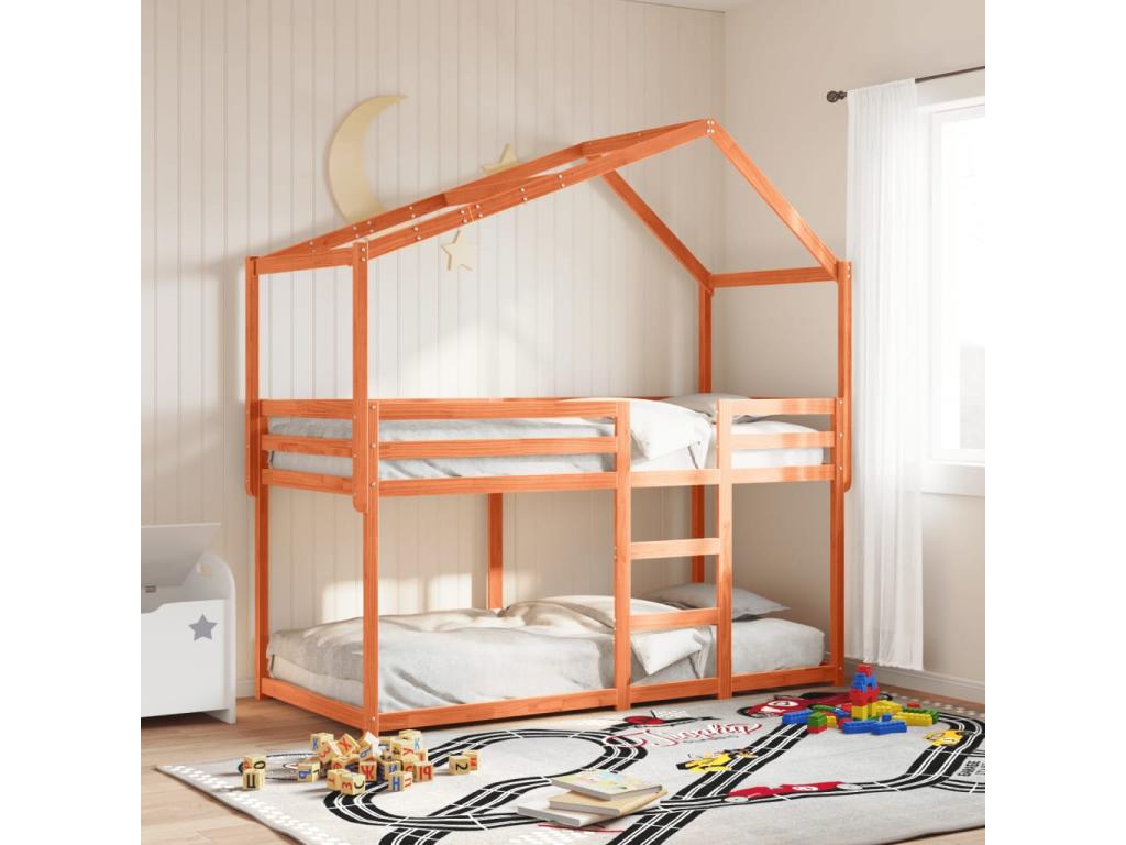 Lit marron - 90 x 190 cm