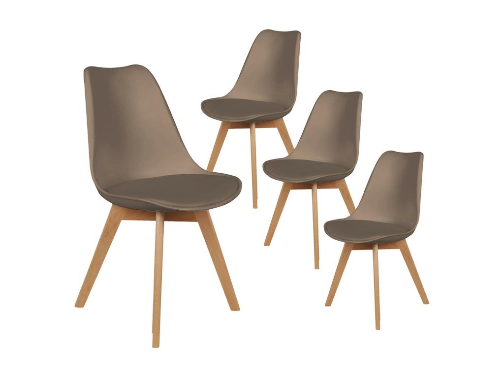 Ensemble de 4 chaises - Gris