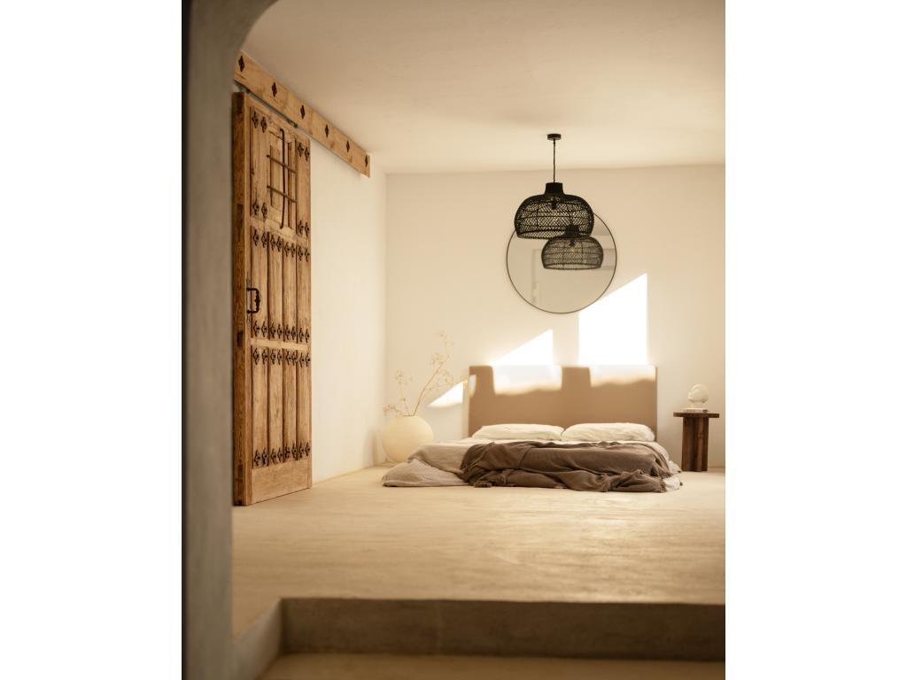 Tête de lit marron - Coton, 160 x 80 cm