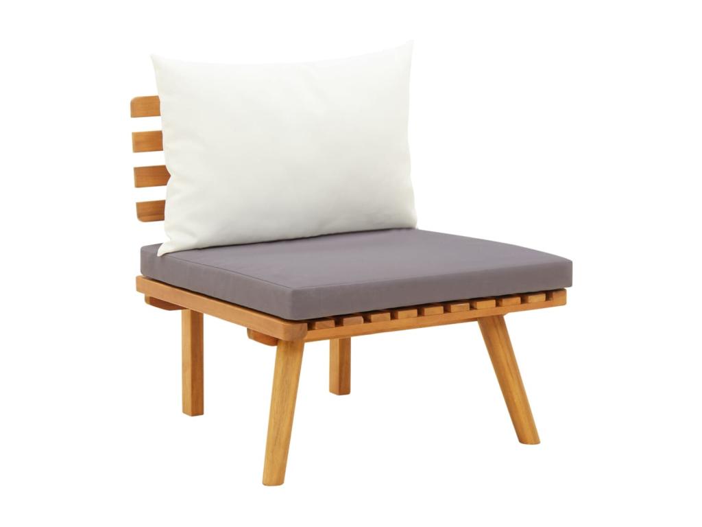 Ensemble de patio extérieur (12 pièces) - Marron, avec coussins