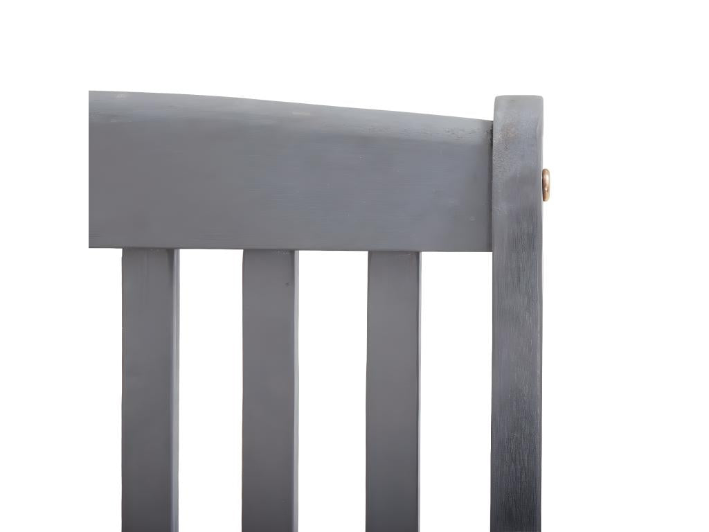 Ensemble de 2 chaises - Gris anthracite, avec coussins
