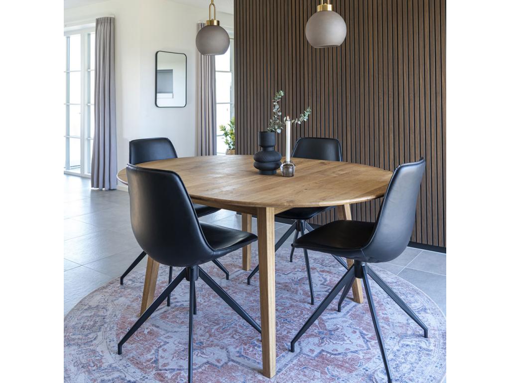 Ensemble de 2 chaises - Noires, en métal