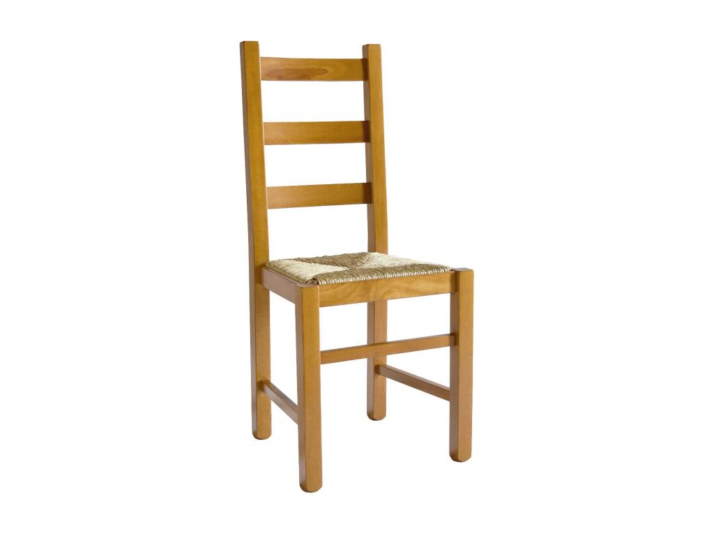 Ensemble de 2 chaises - Naturel foncé