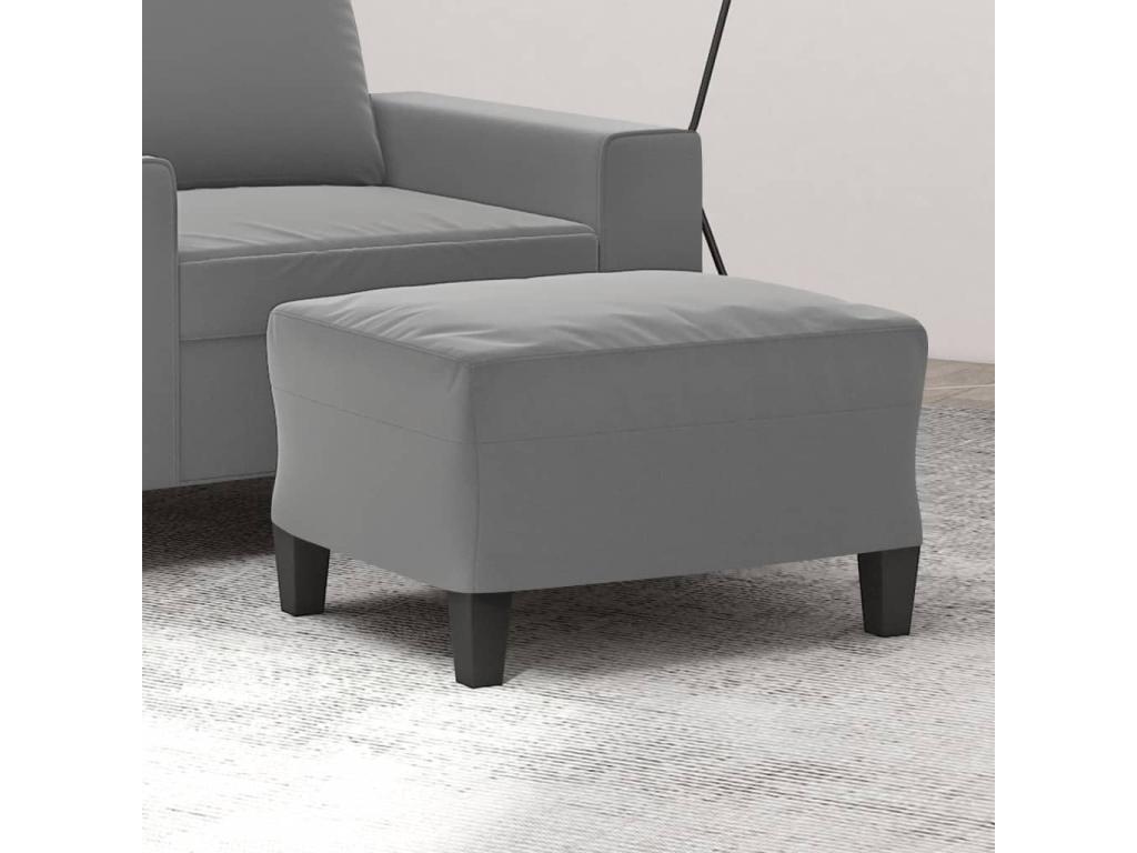 Repose-pieds gris - 60 x 50 x 41 cm