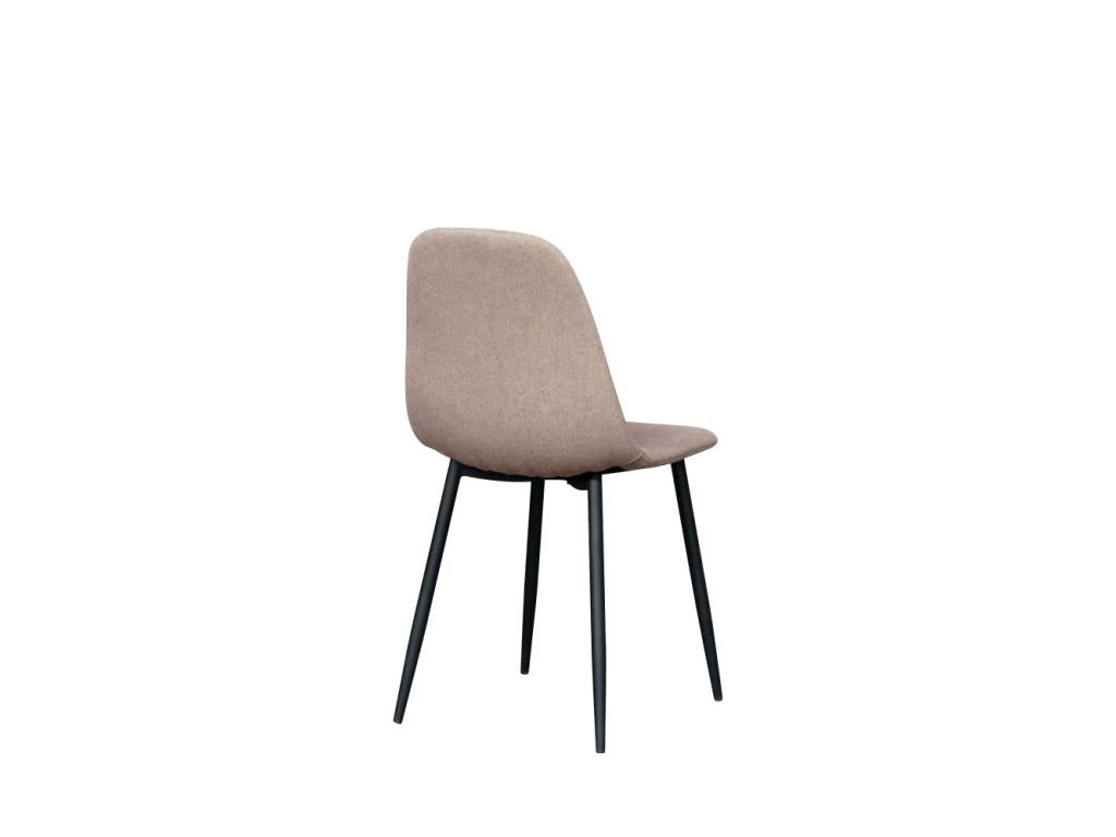 Ensemble de 2 chaises - Taupe, Métal