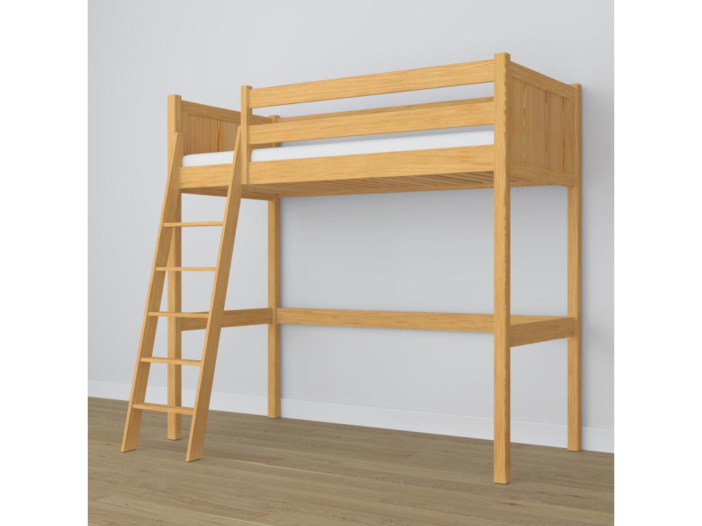 Lit mezzanine à lumière naturelle