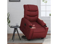 Fauteuil inclinable rouge - Similicuir