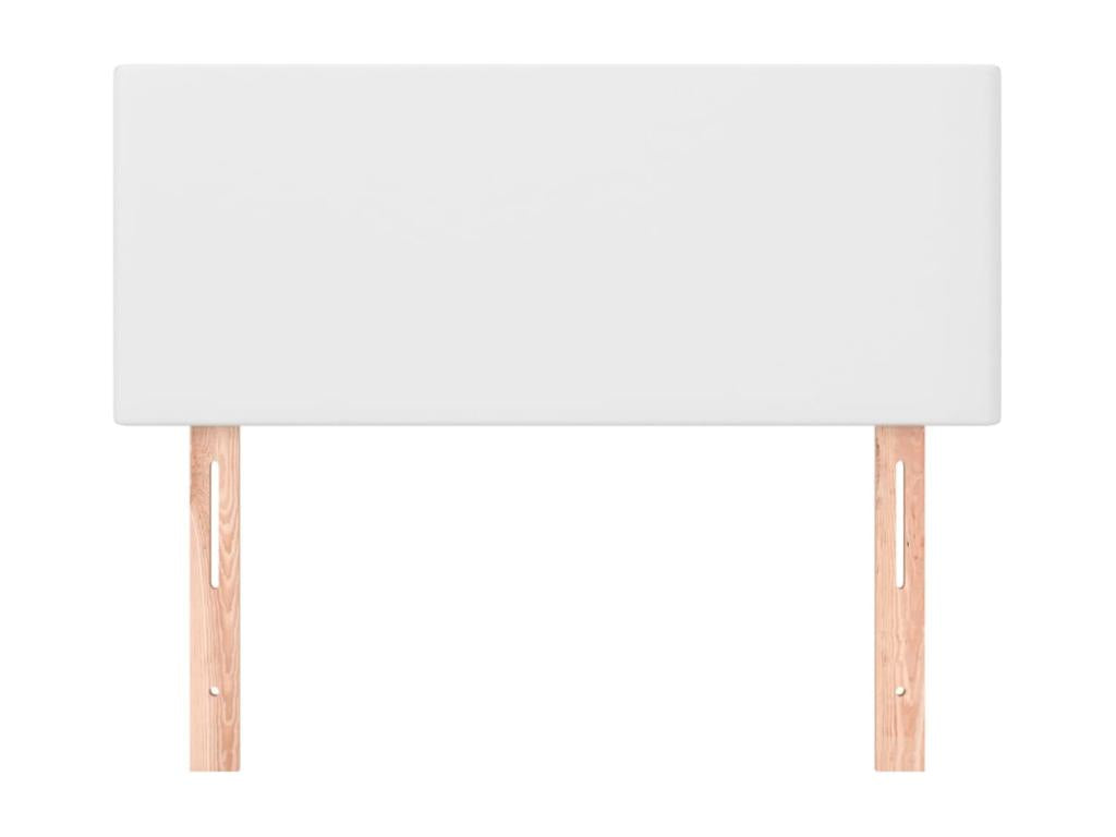 Tête de lit blanche - Simili cuir, 5 x 78/88 cm