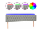 Tête de lit LED grise - 16 x 78/88 cm