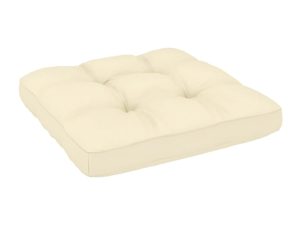 Canapé 4 places marron - Bois de pin, avec coussins