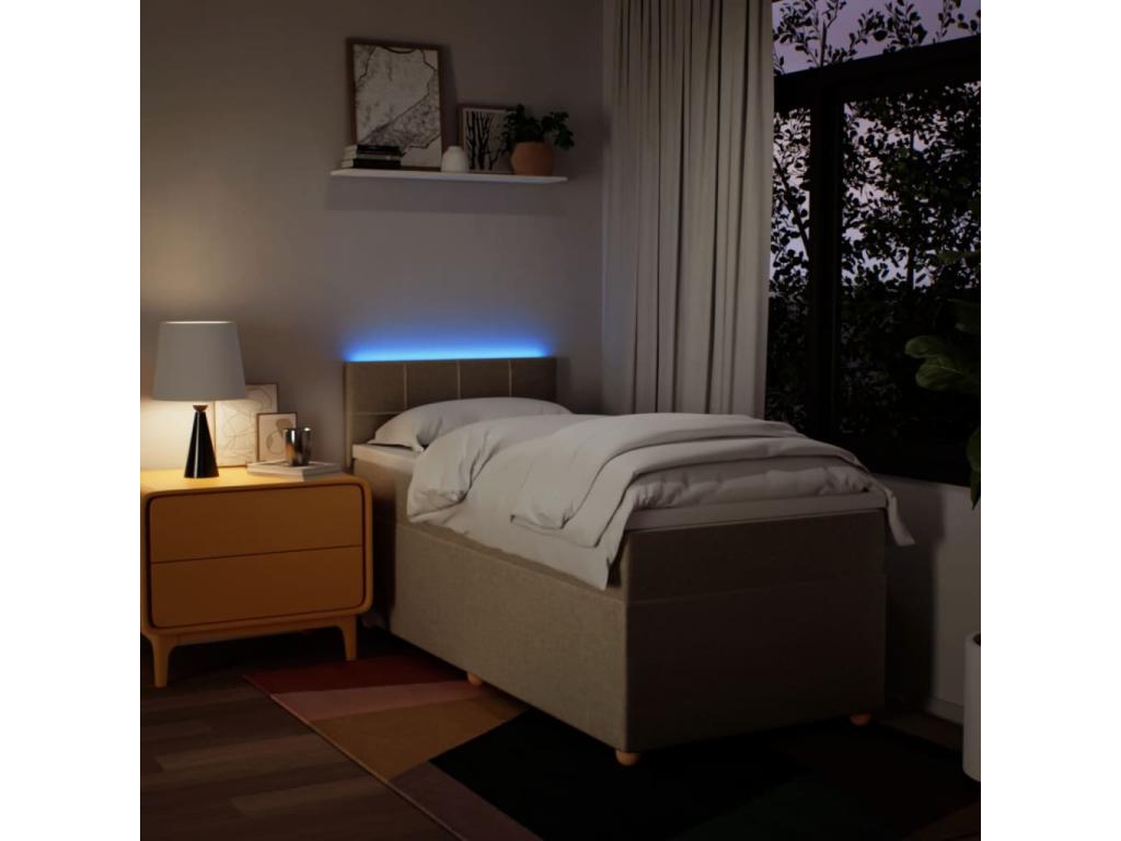 Lit crème - 90 x 190 cm