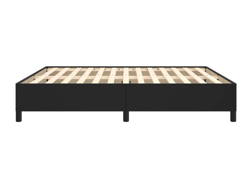 Cadre de lit noir - Simili cuir, 160 x 200